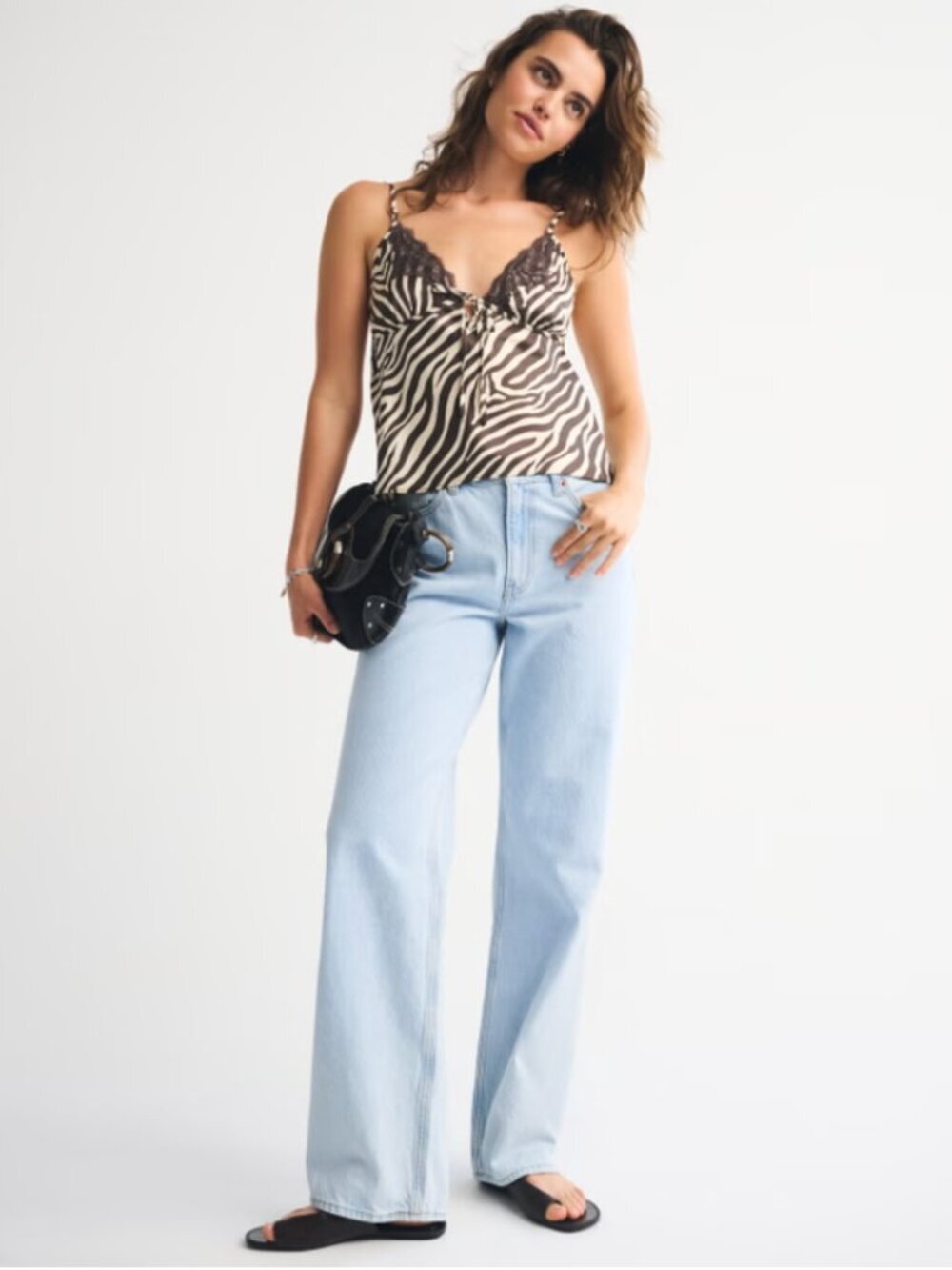 Abercrombie High Rise Loose Jean